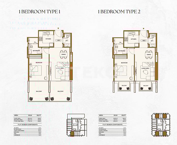 Апартаменты в Дубае, ОАЭ, 40 м² - фото 14