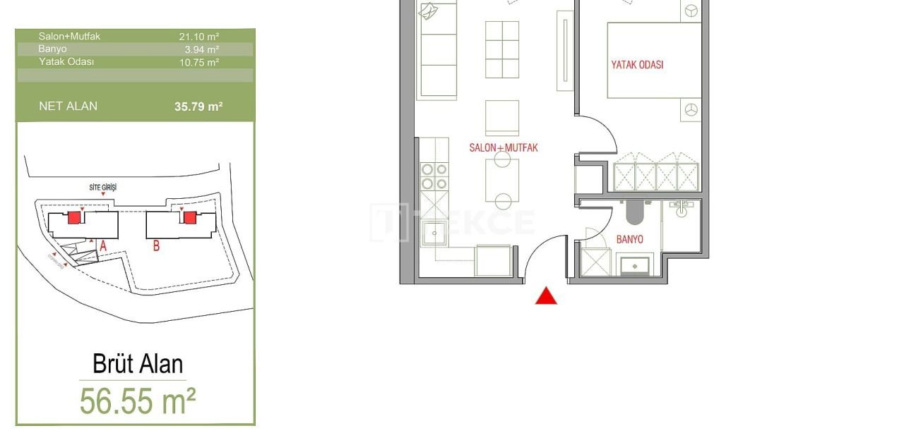 Апартаменты в Стамбуле, Турция, 78 м² - фото 16
