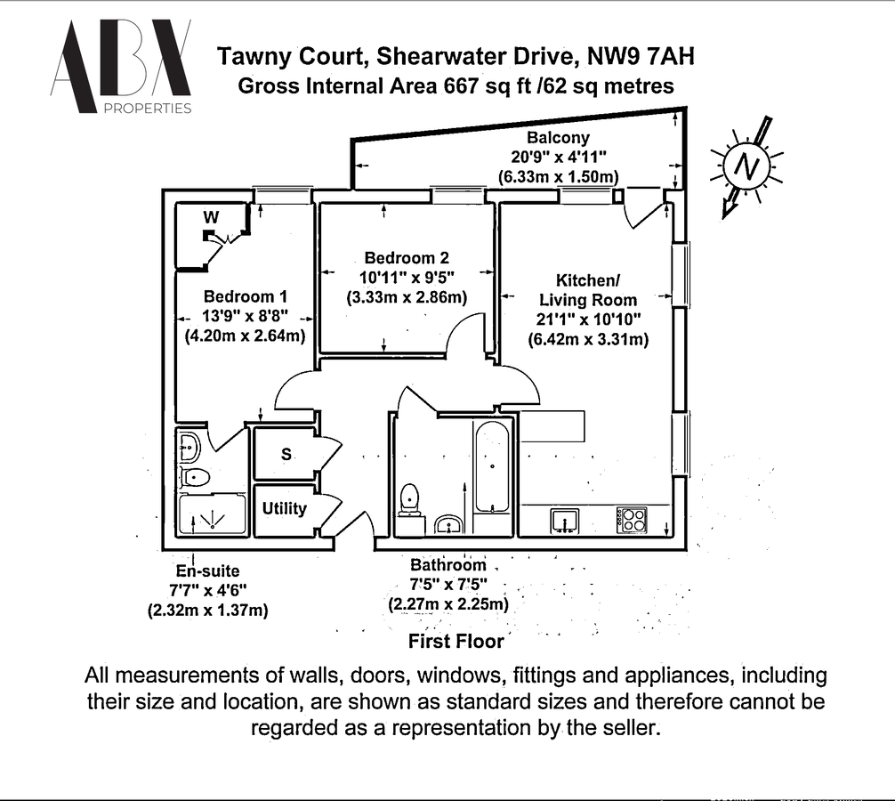 Квартира в Лондоне, Великобритания, 62 м² - фото 15