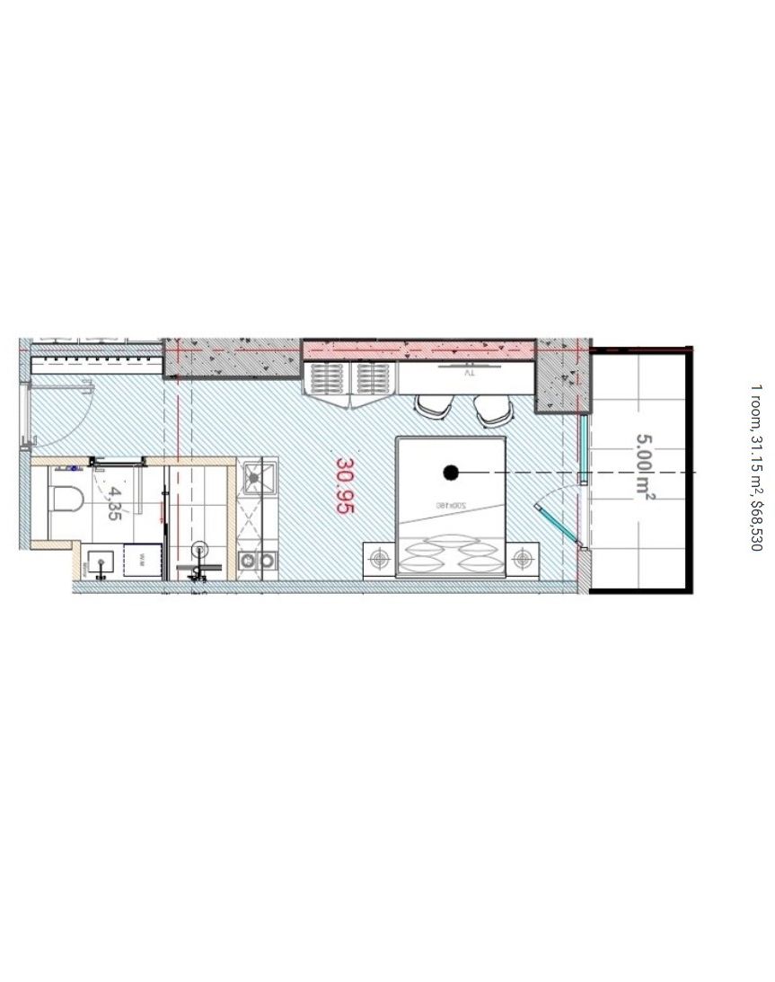 Апартаменты в Кобулети, Грузия, 64 м² - фото 7