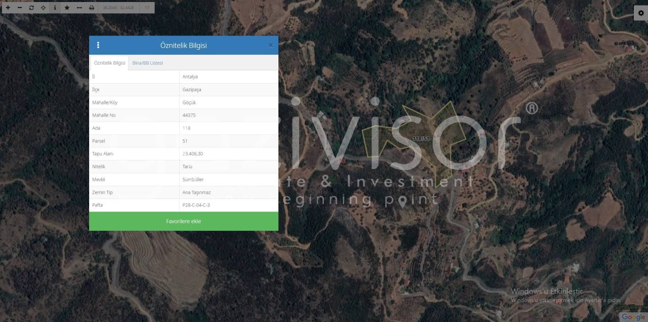 Земля в Газипаше, Турция, 23 400 м² - фото 6