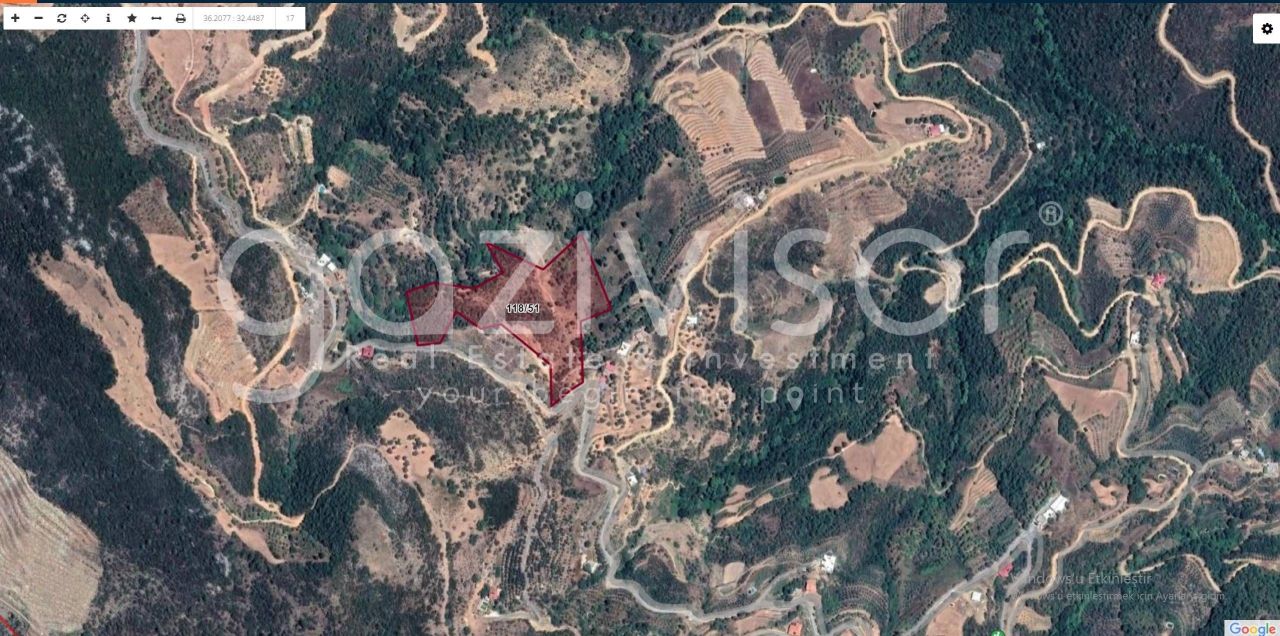 Земля в Газипаше, Турция, 23 400 м² - фото 2