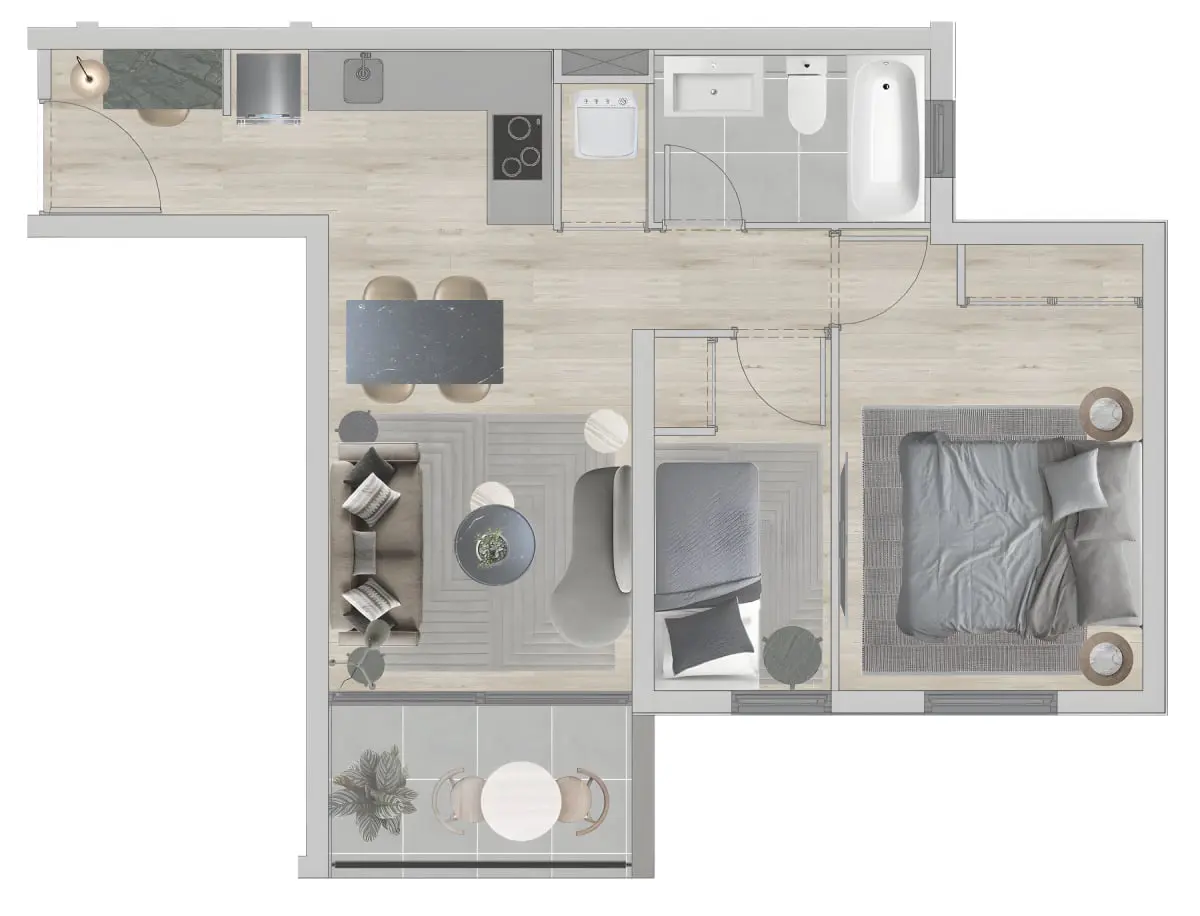 Квартира Сантьяго, Чили, 30.2 м² - фото 11