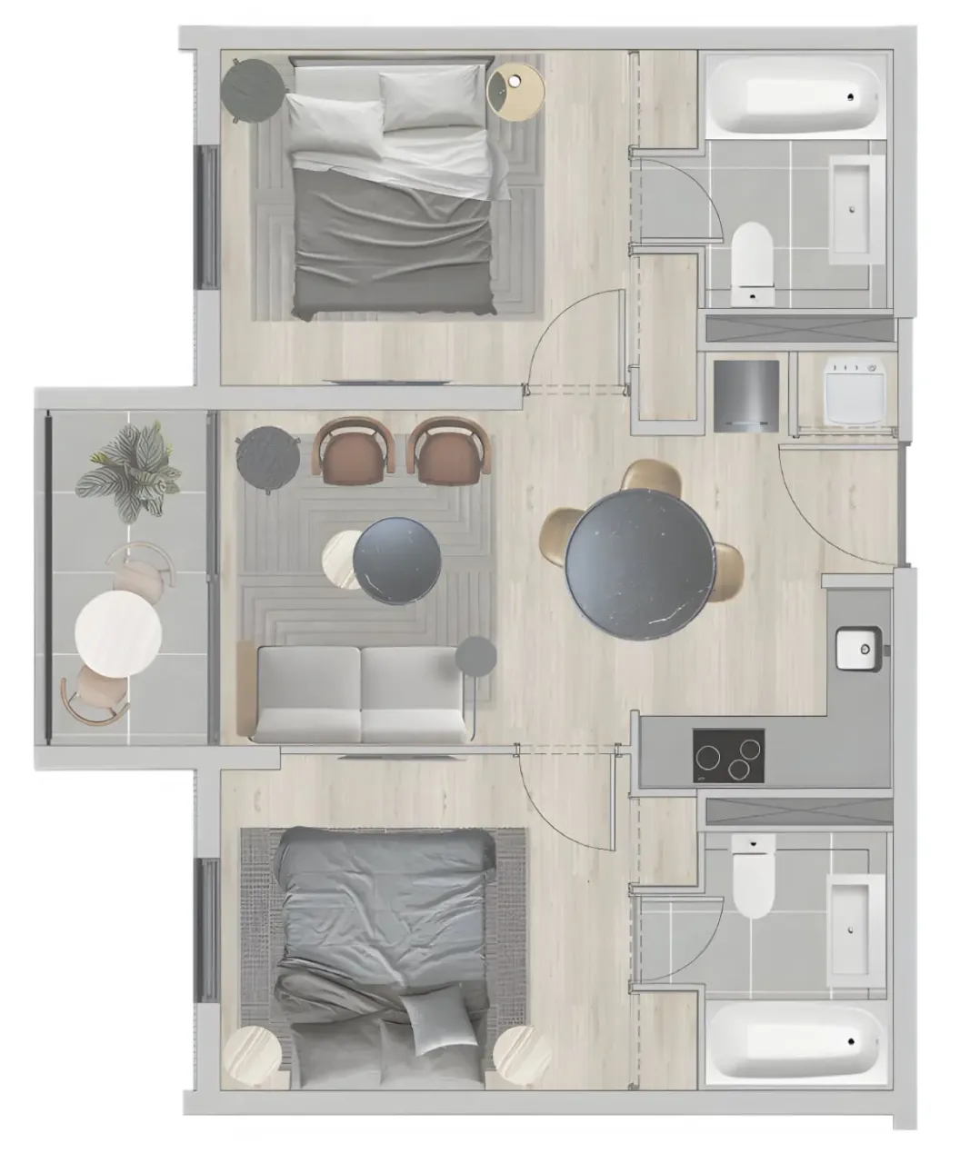 Квартира Сантьяго, Чили, 30.2 м² - фото 12