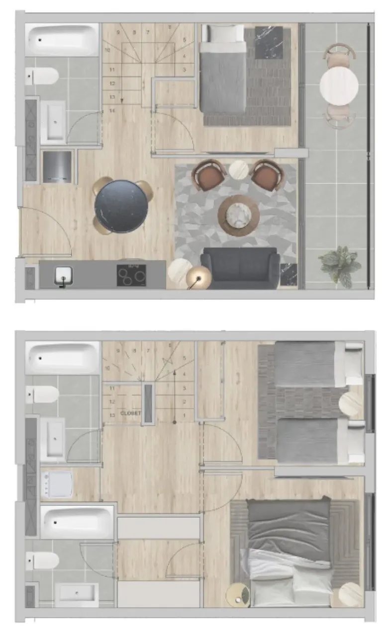 Квартира Сантьяго, Чили, 30.2 м² - фото 13