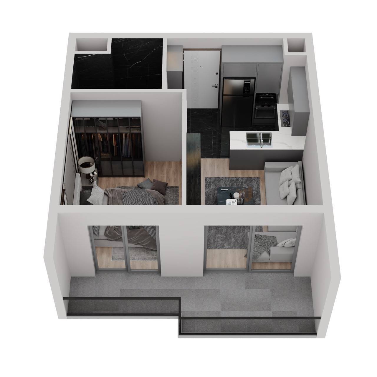 Квартира в Мерсине, Турция, 53 м² - фото 15