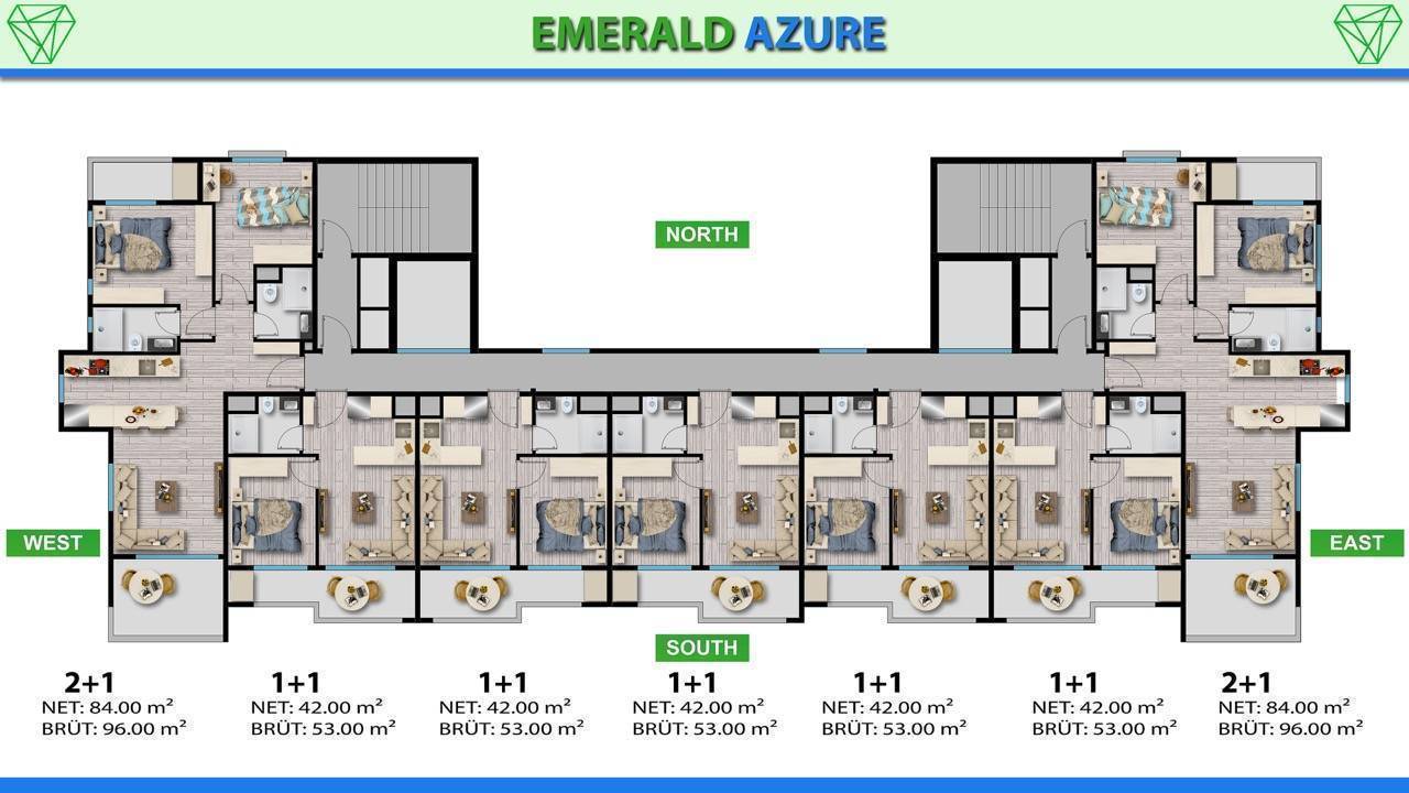 Квартира в Мерсине, Турция, 96 м² - фото 19