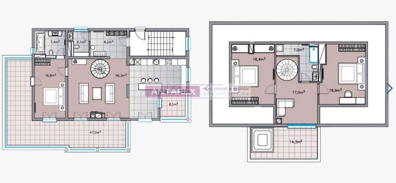 Апартаменты в Кумборе, Черногория, 165 м² - фото 13