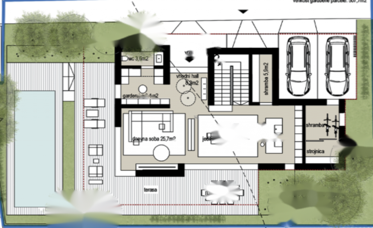 Земля в Любляне, Словения, 588 м² - фото 3