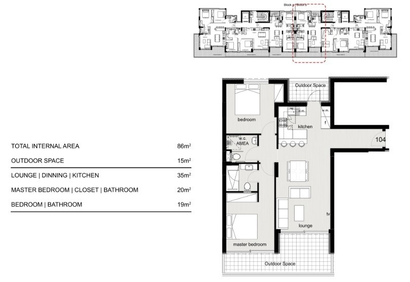 Апартаменты в Лимасоле, Кипр, 90 м² - фото 8