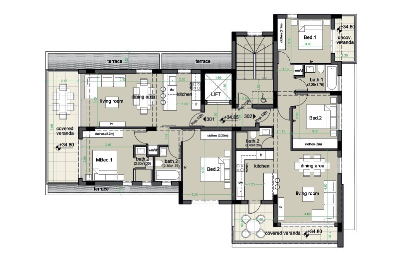 Апартаменты в Лимасоле, Кипр, 91 м² - фото 7