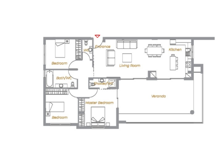 Апартаменты в Лимасоле, Кипр, 128 м² - фото 15