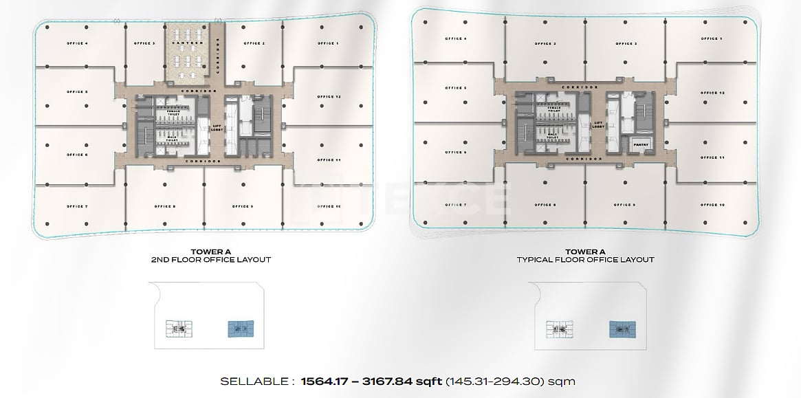 Офис Гольф Сити, ОАЭ, 230 м² - фото 10