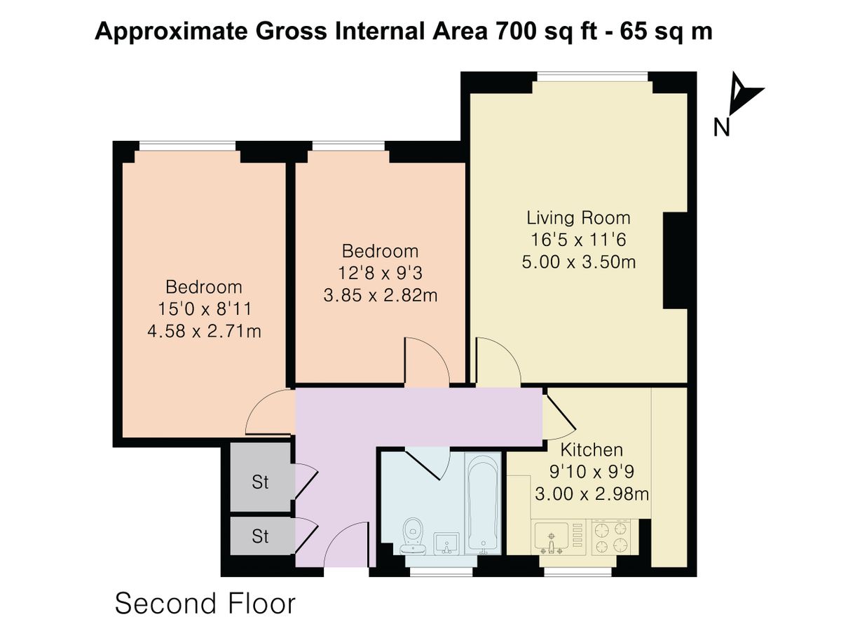 Квартира в Лондоне, Великобритания, 65 м² - фото 11