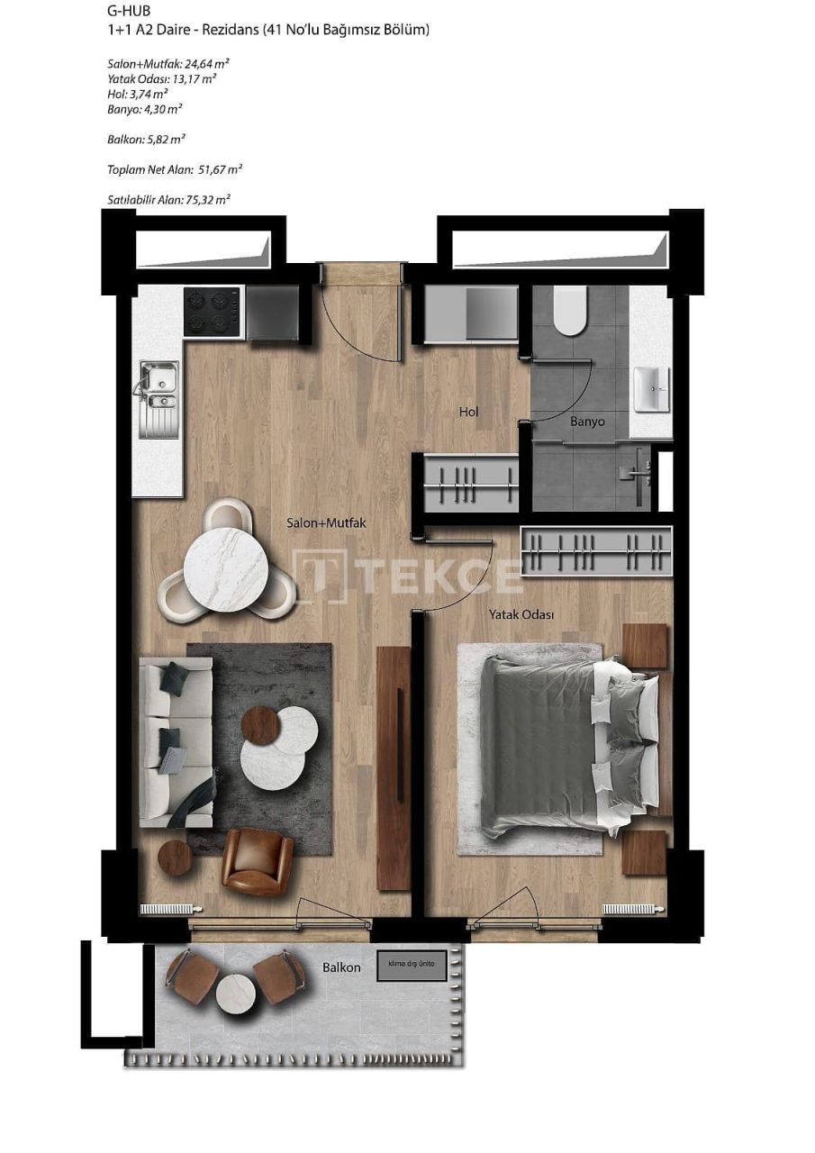 Апартаменты в Стамбуле, Турция, 99 м² - фото 18