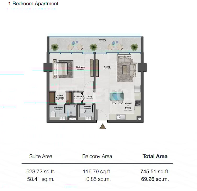 Апартаменты в Дубае, ОАЭ, 77 м² - фото 18