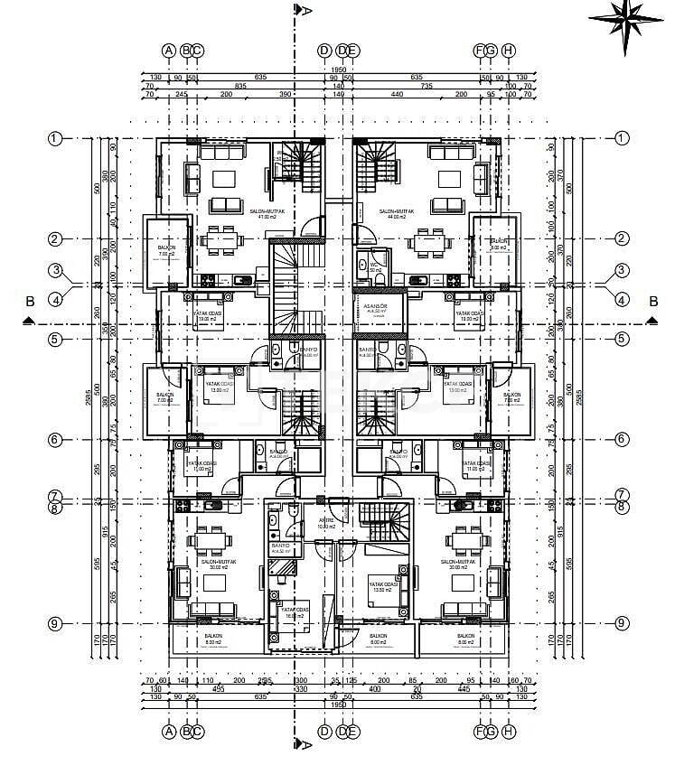 Апартаменты в Алании, Турция, 81 м² - фото 18