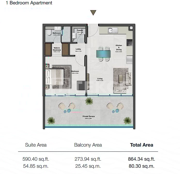 Апартаменты в Дубае, ОАЭ, 77 м² - фото 19