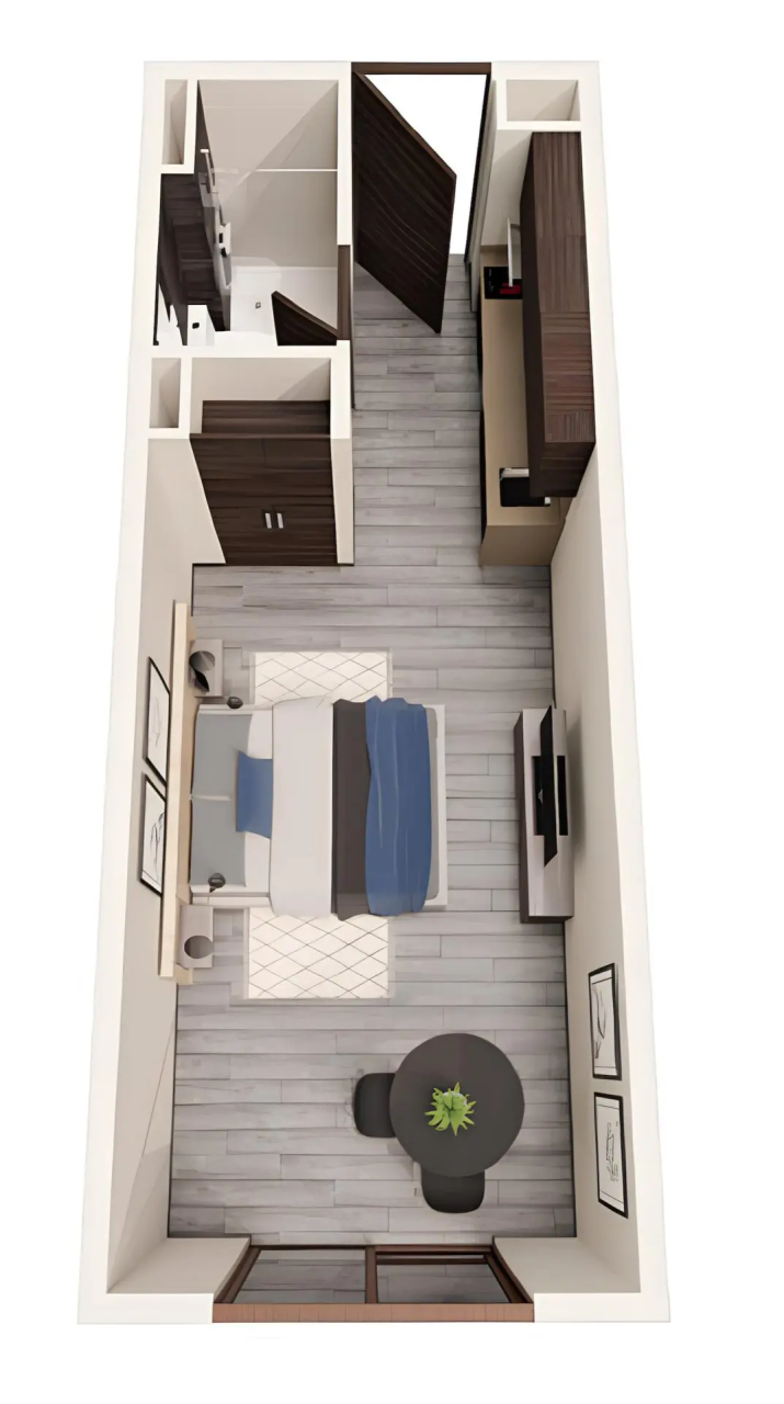 Студия Сантьяго, Чили, 24 м² - фото 10