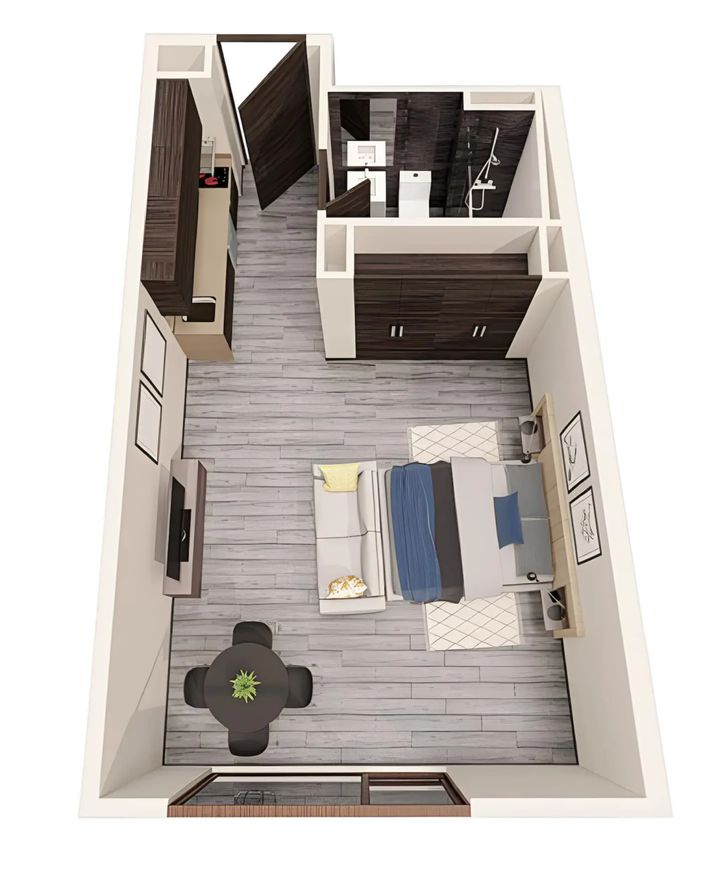 Студия Сантьяго, Чили, 24 м² - фото 12