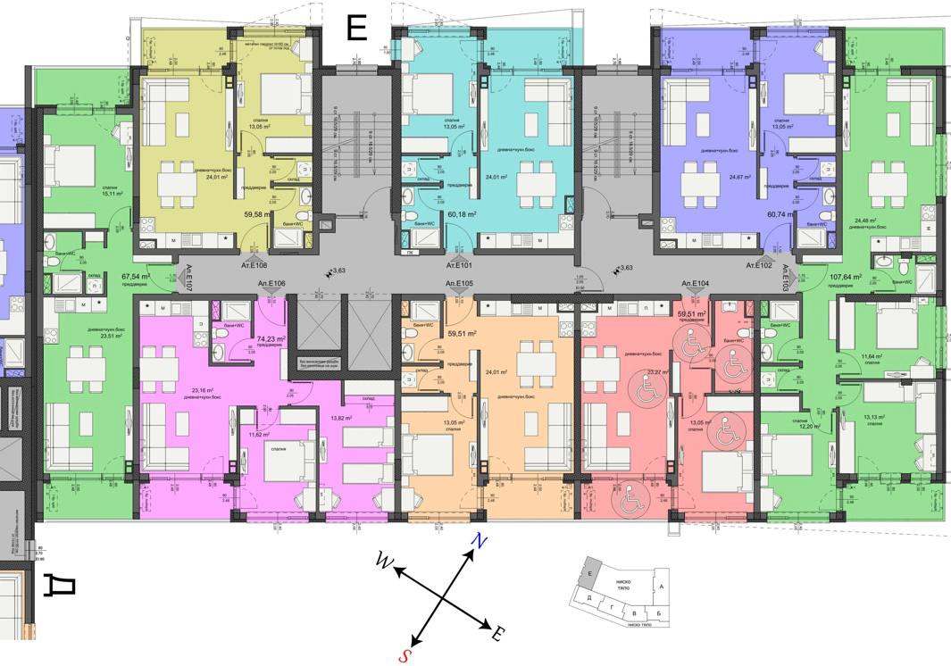 Квартира в Бургасе, Болгария, 70 м² - фото 10
