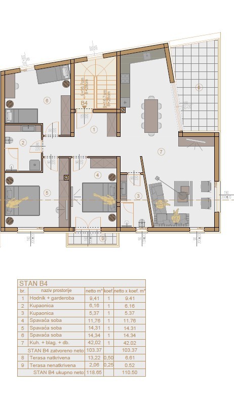 Квартира в Пуле, Хорватия, 118.65 м² - фото 9