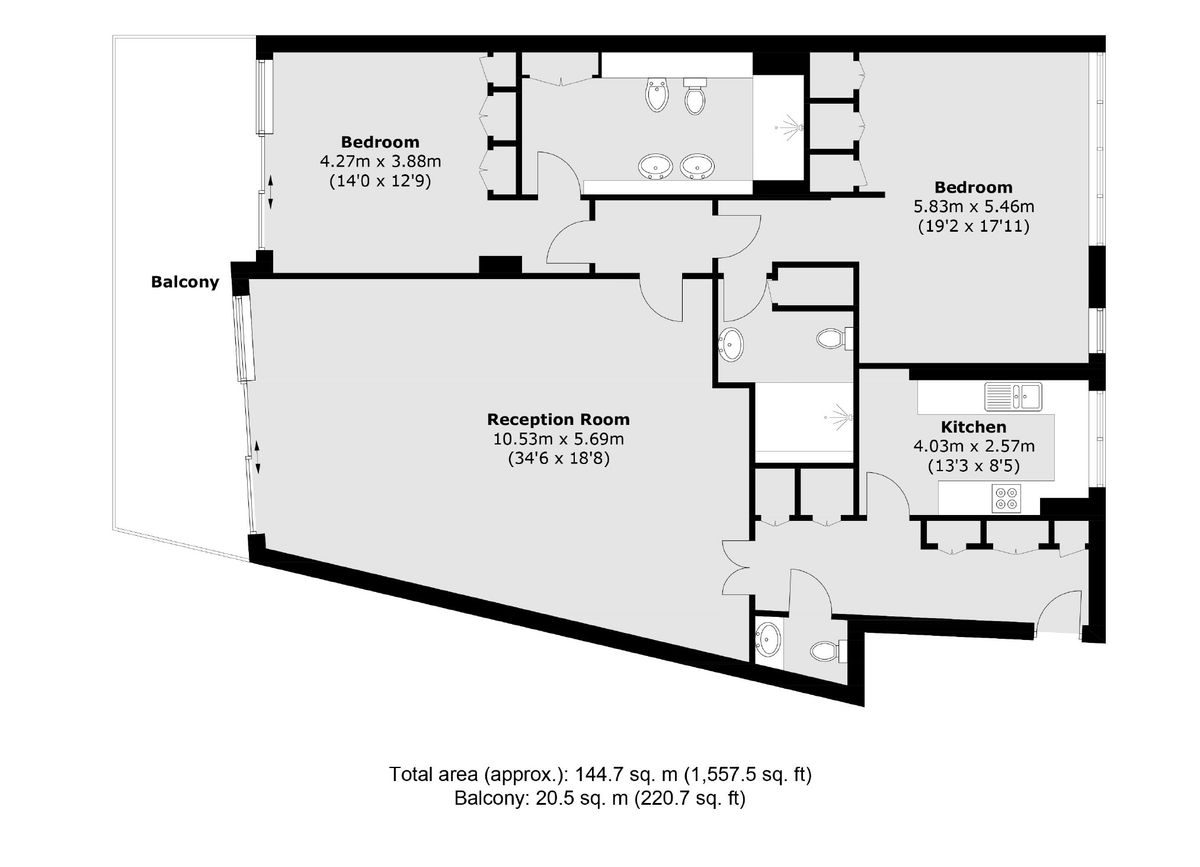 Квартира в Лондоне, Великобритания, 21 м² - фото 4