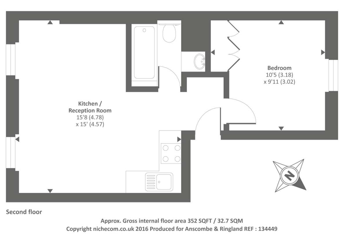 Квартира в Лондоне, Великобритания, 33 м² - фото 7