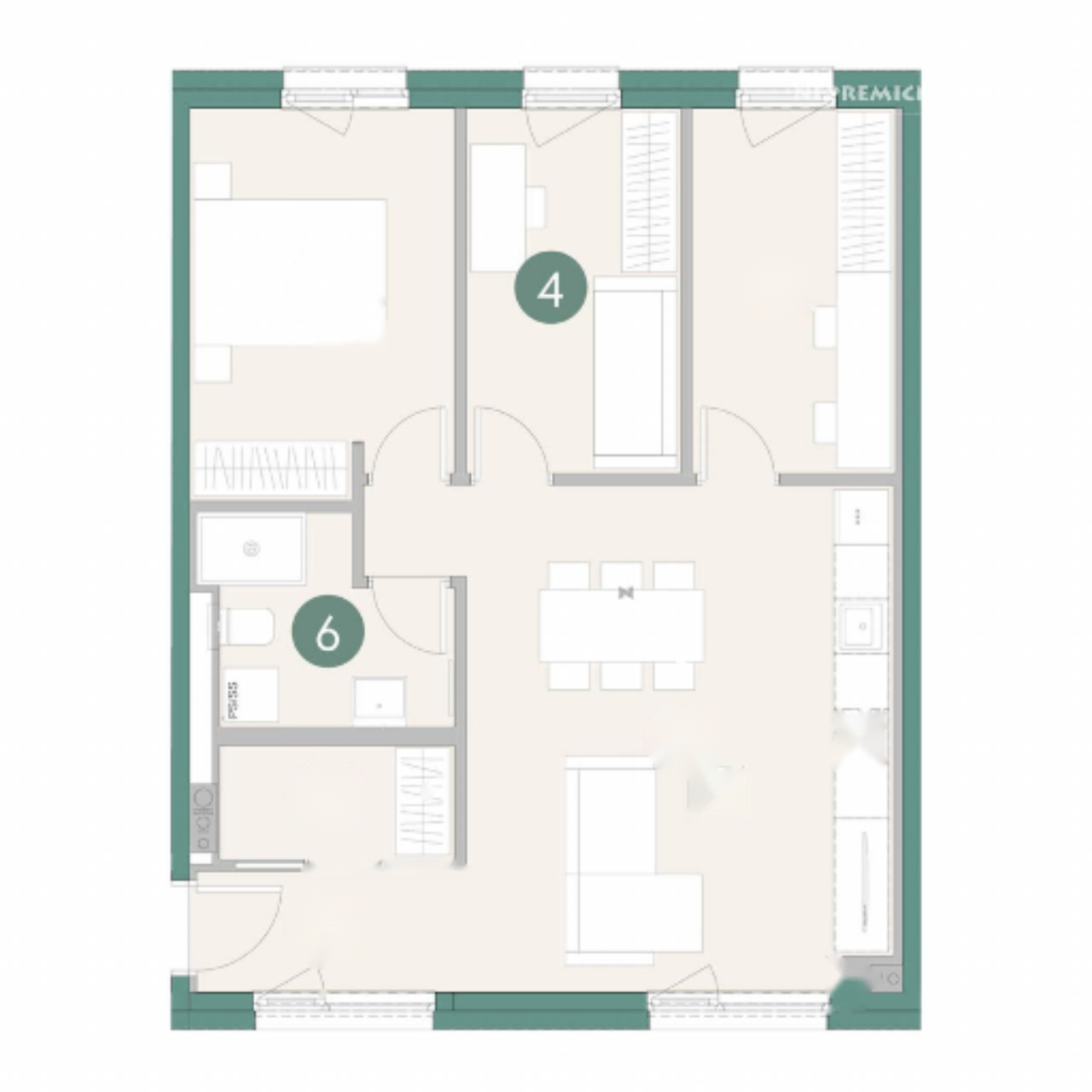 Квартира в Любляне, Словения, 70 м² - фото 8