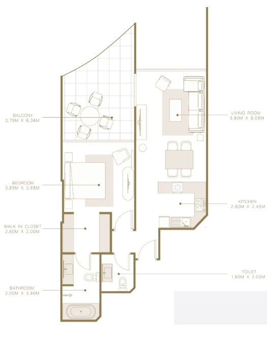 Апартаменты в Дубае, ОАЭ, 113 м² - фото 4