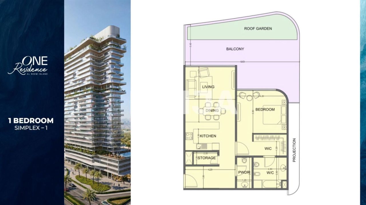 Апартаменты в Абу-Даби, ОАЭ, 58 м² - фото 2