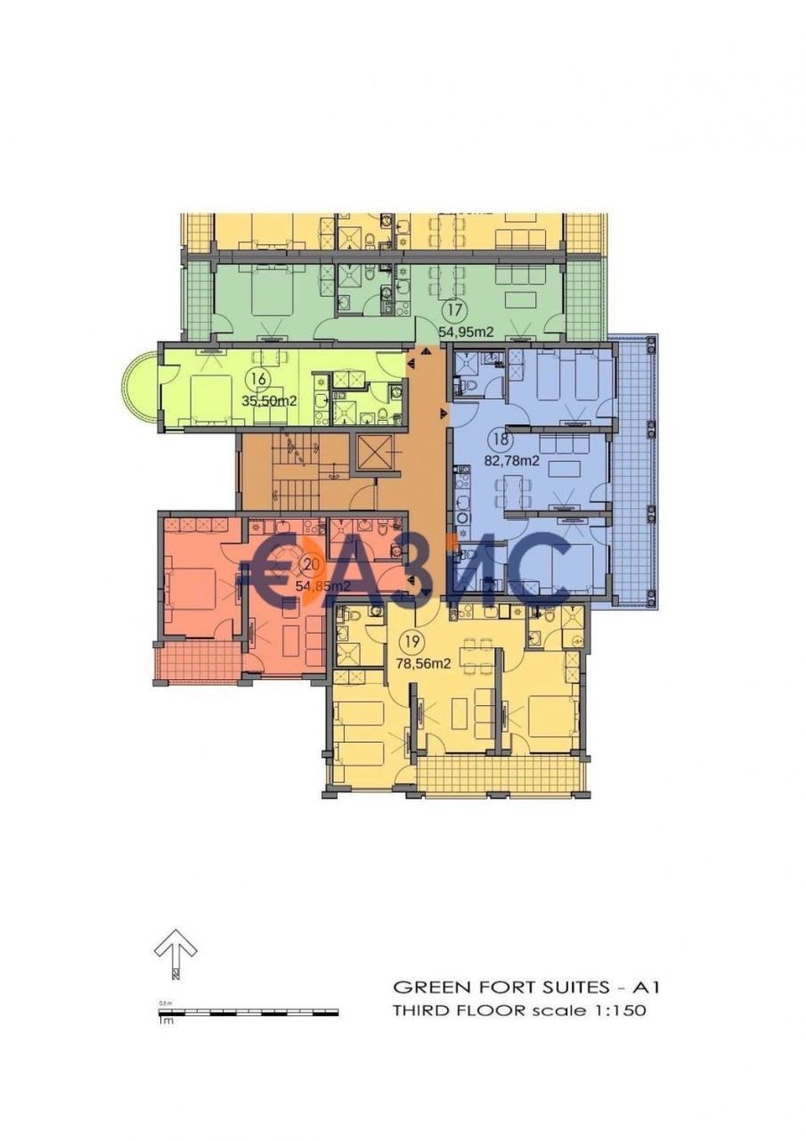 Апартаменты в Святом Власе, Болгария, 62.1 м² - фото 18
