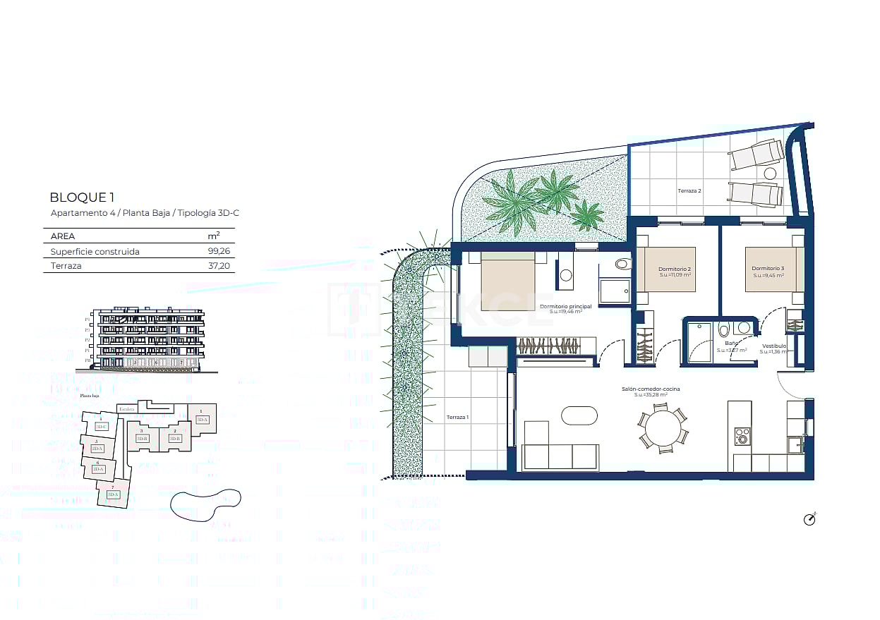 Апартаменты в Мурсии, Испания, 98 м² - фото 8