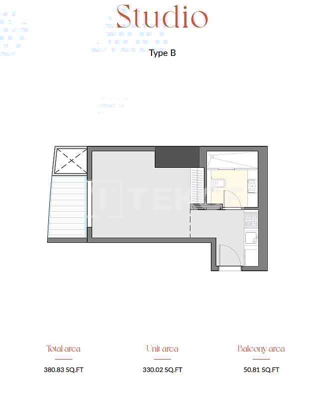 Апартаменты в Дубае, ОАЭ, 46 м² - фото 12