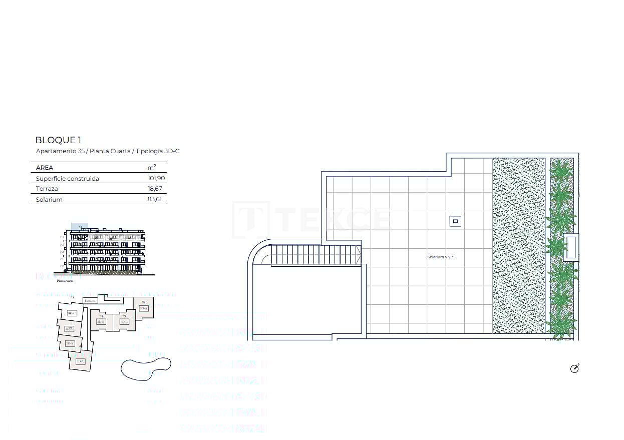 Пентхаус в Мурсии, Испания, 90 м² - фото 13