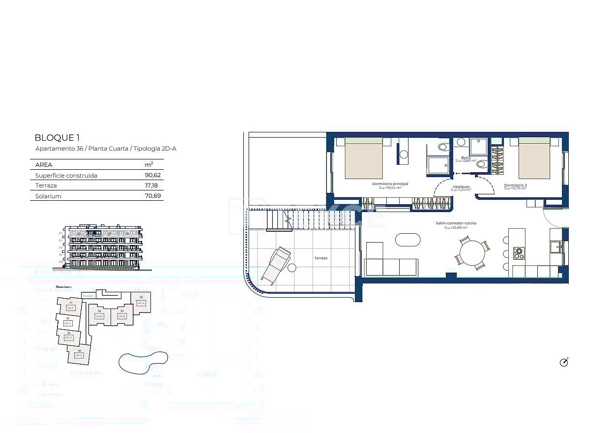Апартаменты в Мурсии, Испания, 98 м² - фото 14
