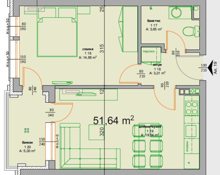 Квартира в Равде, Болгария, 61 м² - фото 2