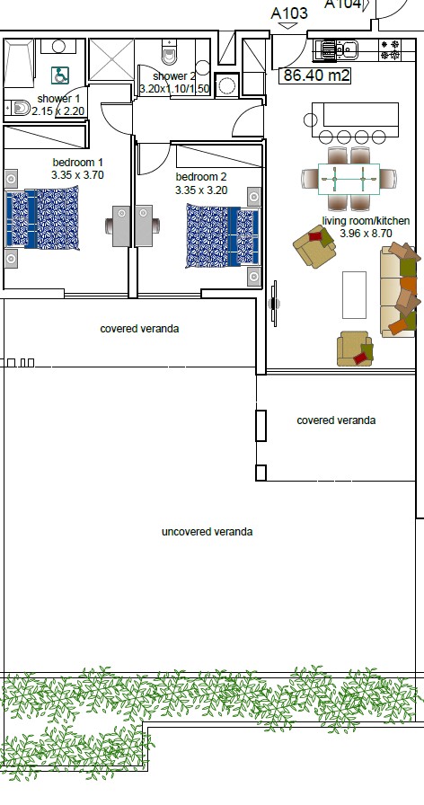 Апартаменты в Пафосе, Кипр, 111 м² - фото 6