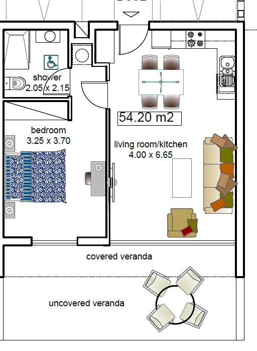 Апартаменты в Пафосе, Кипр, 62 м² - фото 6