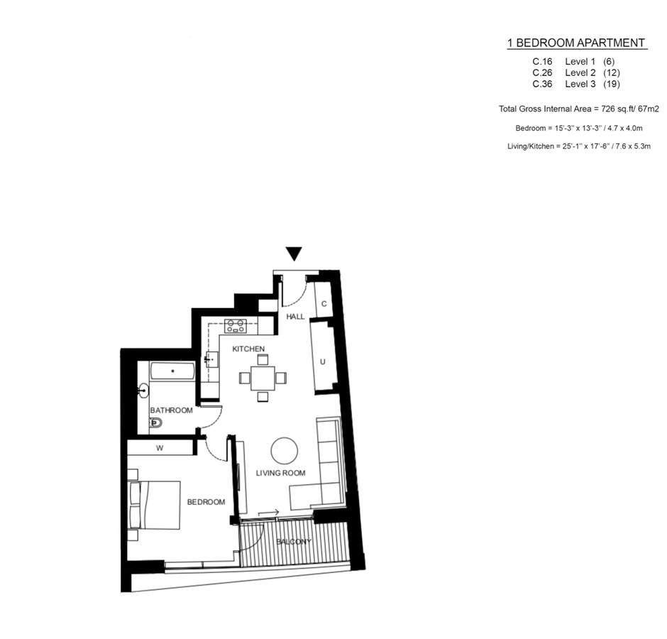 Квартира в Лондоне, Великобритания, 76 м² - фото 7