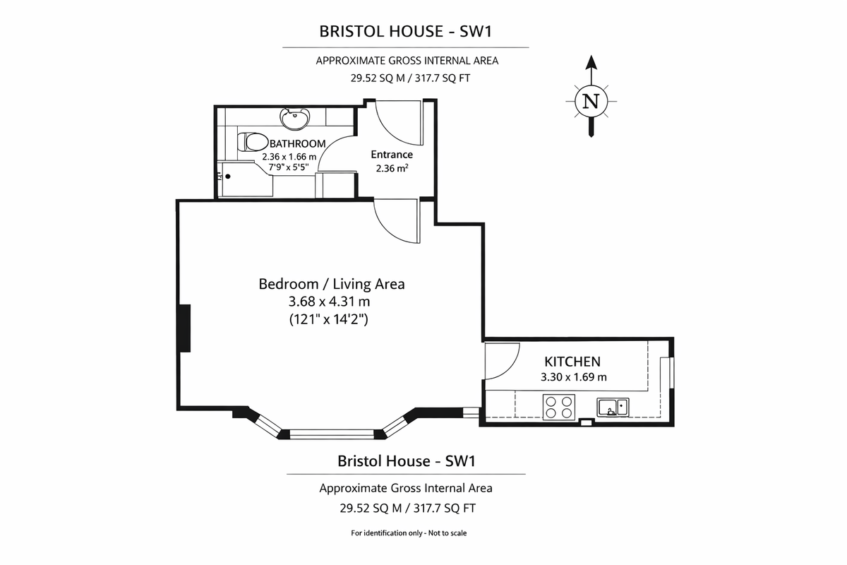 Квартира в Лондоне, Великобритания, 30 м² - фото 5