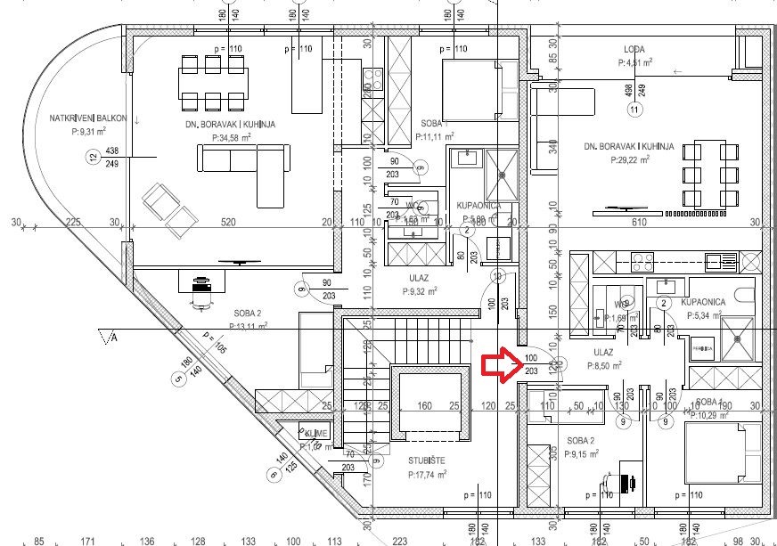 Квартира Istria, Tar, Хорватия, 67 м² - фото 1