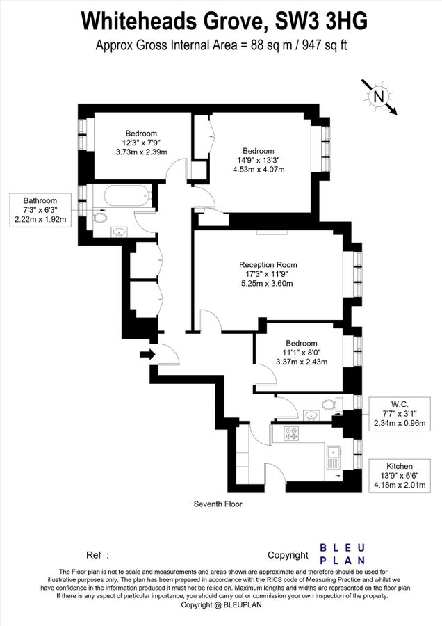 Квартира в Лондоне, Великобритания, 88 м² - фото 7