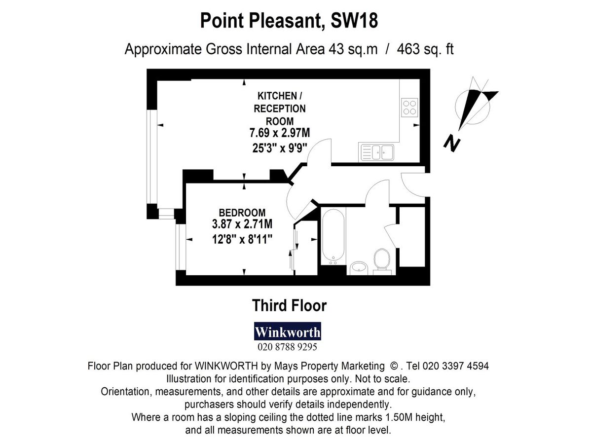 Квартира в Лондоне, Великобритания, 43 м² - фото 7