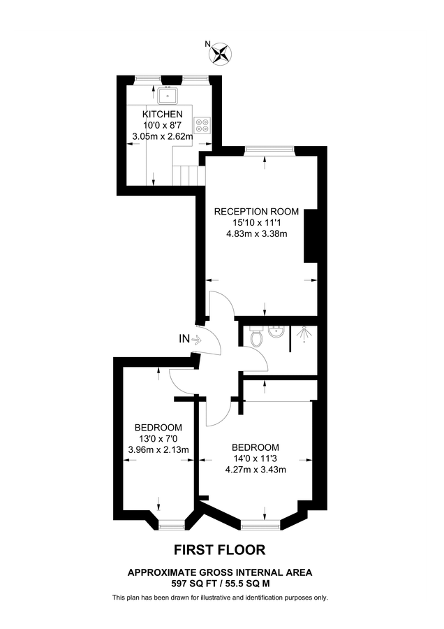 Квартира в Лондоне, Великобритания, 56 м² - фото 9