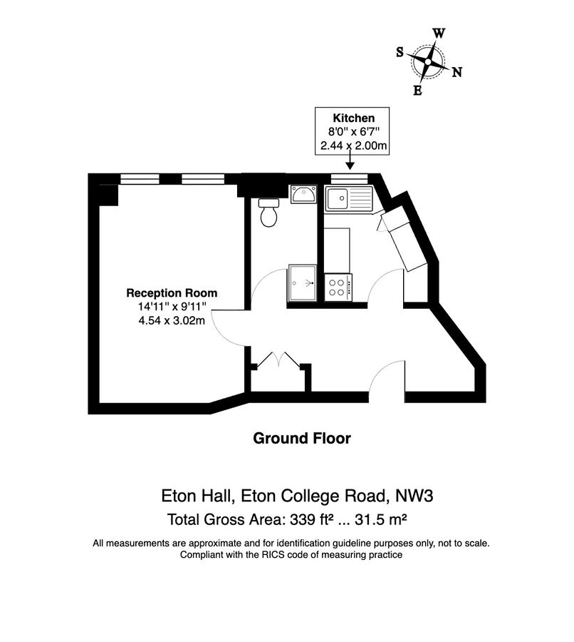 Квартира в Лондоне, Великобритания, 32 м² - фото 9