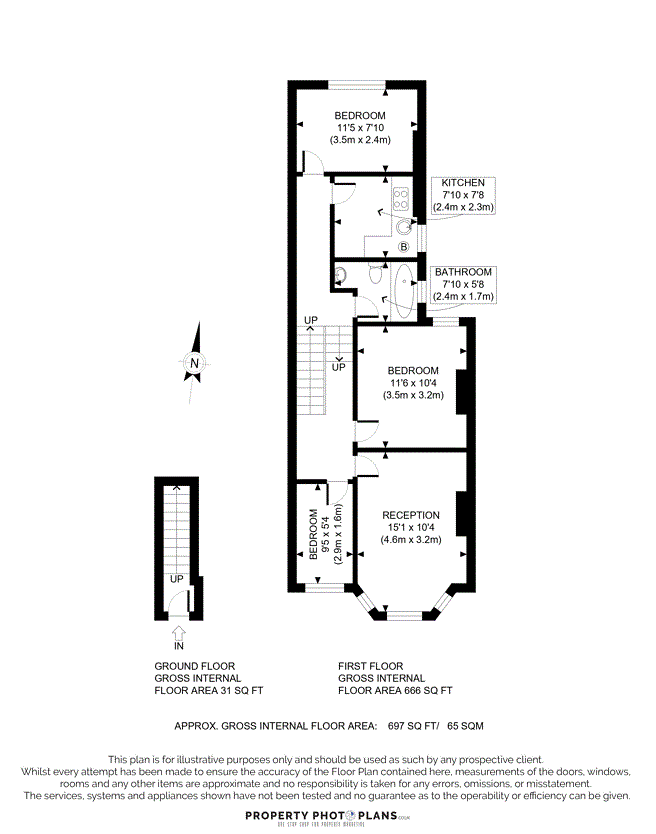 Квартира в Лондоне, Великобритания, 65 м² - фото 9