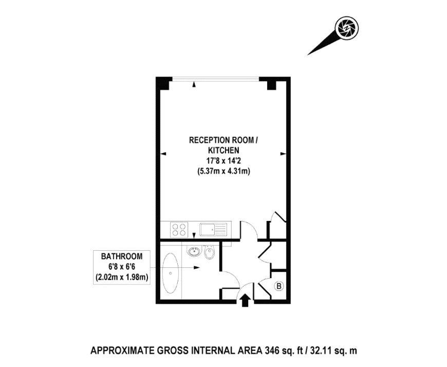 Квартира в Лондоне, Великобритания, 32 м² - фото 10