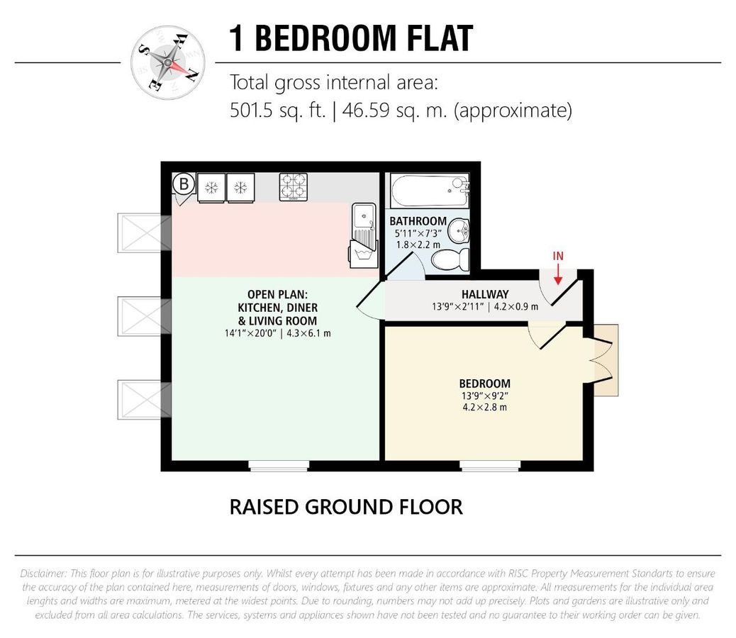 Квартира в Лондоне, Великобритания, 47 м² - фото 10