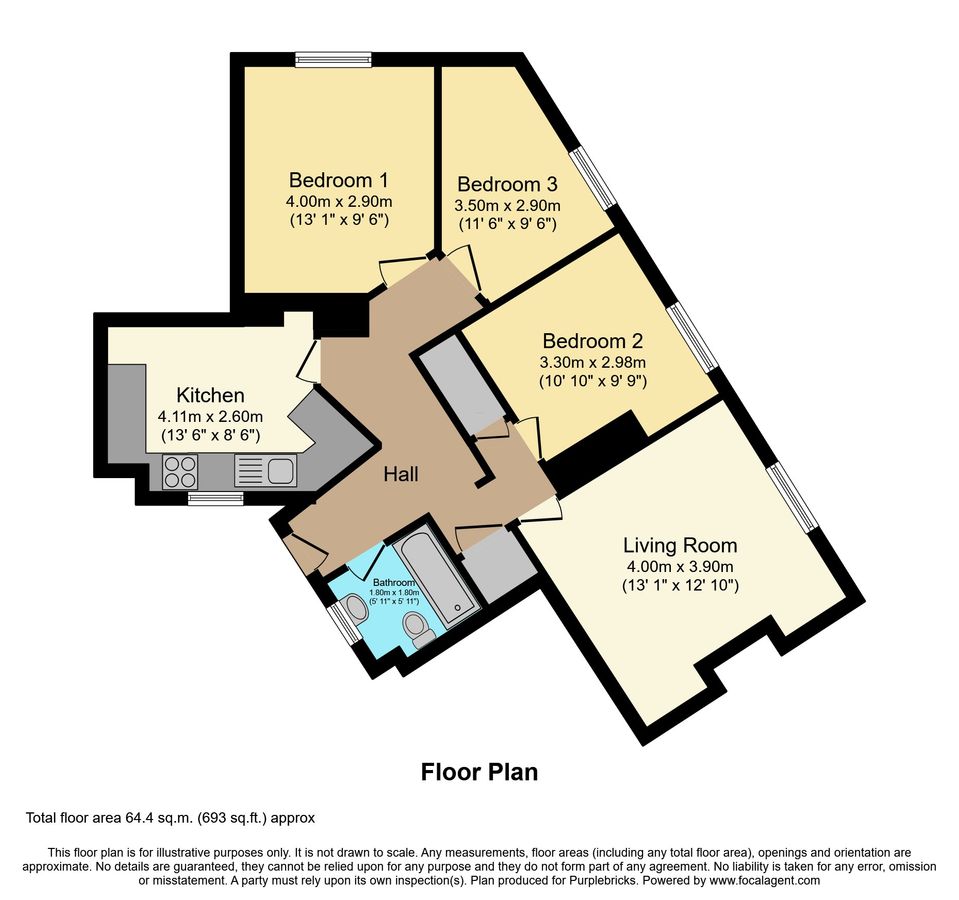 Квартира в Лондоне, Великобритания, 64 м² - фото 10